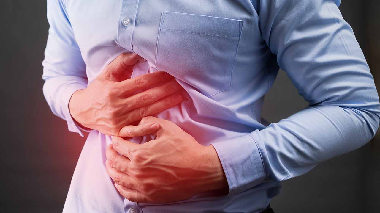 where is gastric pain located