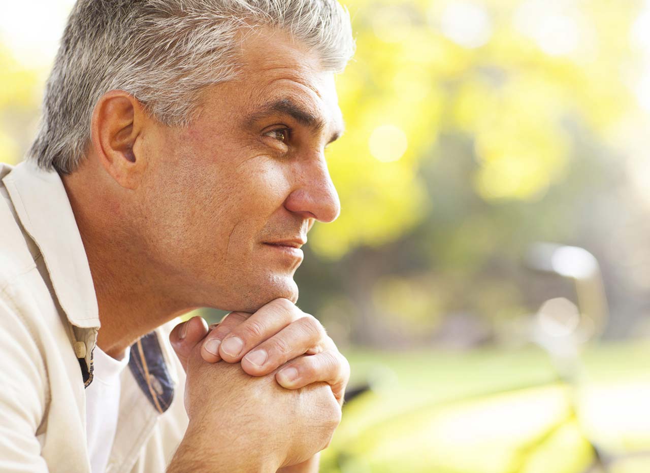 pensive man