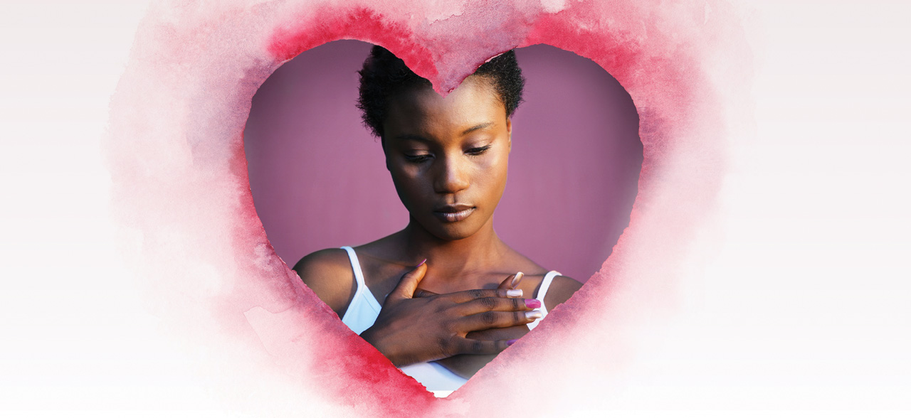 woman in heart