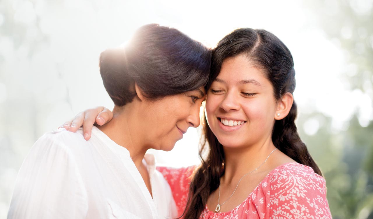 photo of mother and child embracing