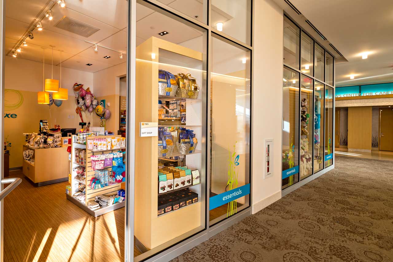 Gift shop entry view