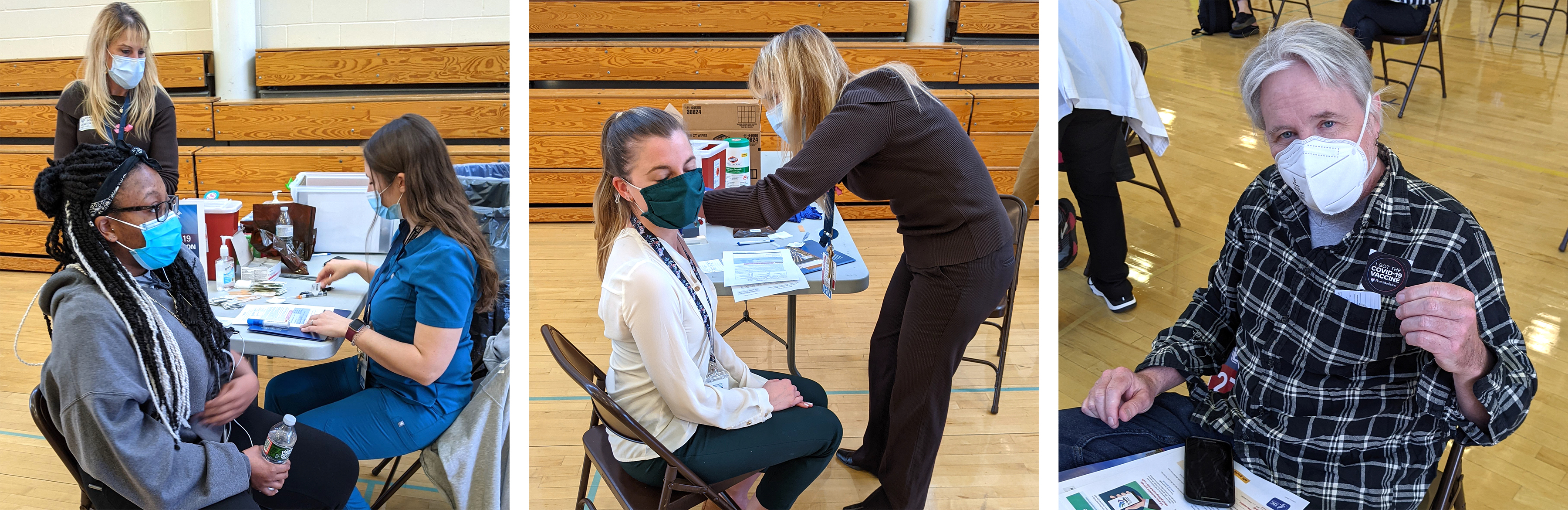 Vaccine clinic at Cranbury School