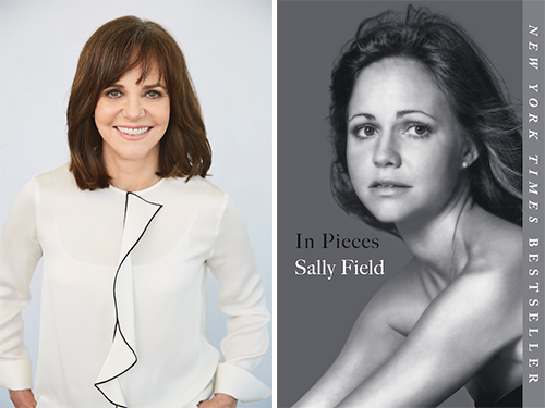 Sally Field headshot and book cover
