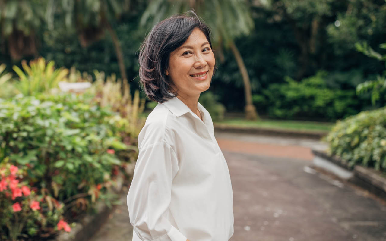 Image of happy mature woman