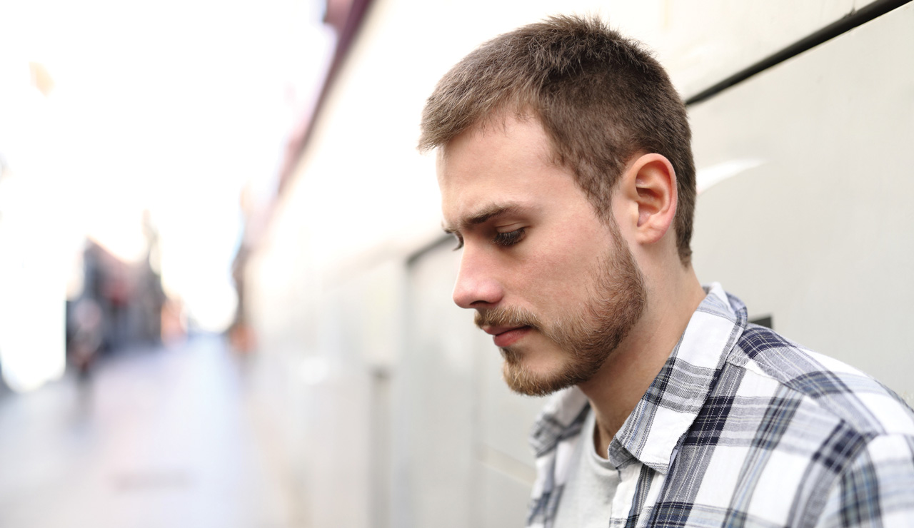 photo of pensive man