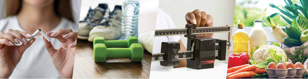 photo montage showing tips for reducing inflammation