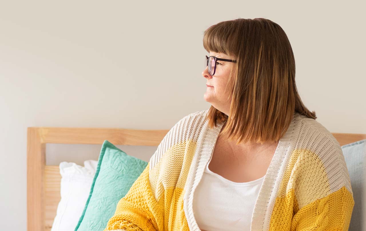 Photo of woman looking to the side
