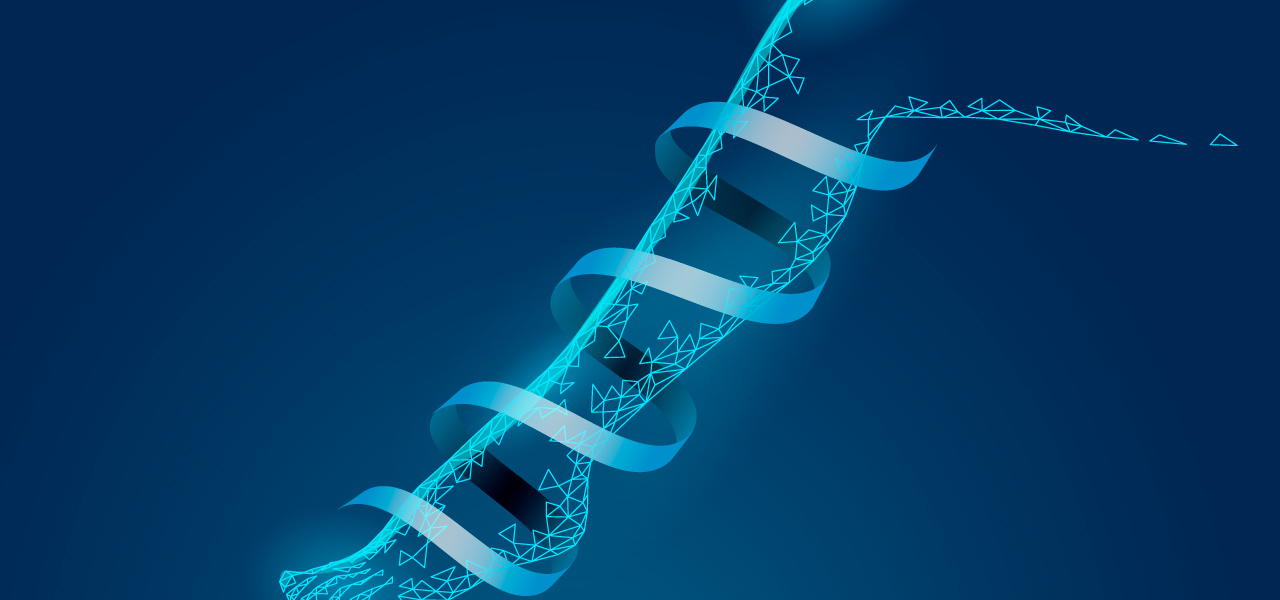 illustration of a leg enveloped in ribbons of treatment