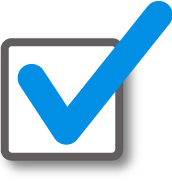 illustration of a checkmark over a checkbox