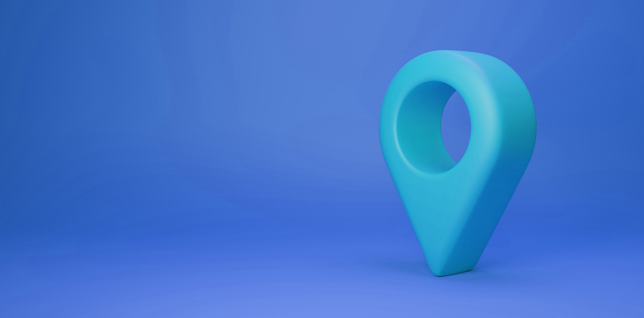 Illustration of a location map marker