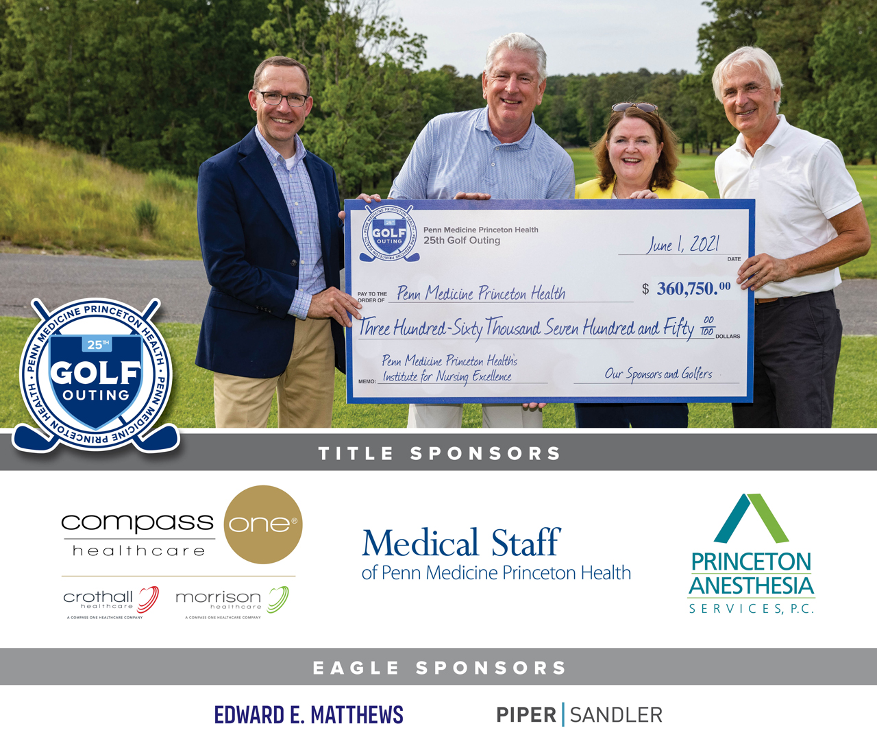 Image of 2021 Foundation Golf Outing and sponsors