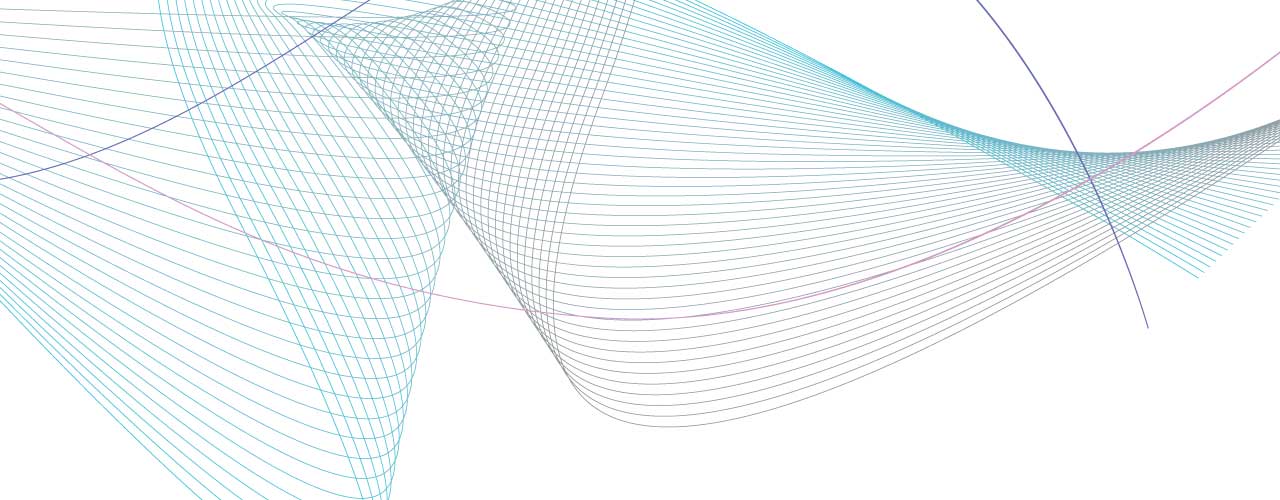 Abstract Illustration of high tech waves and lines in motion